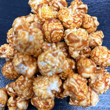Caramel popcorn with sweet cream and butter glaze.