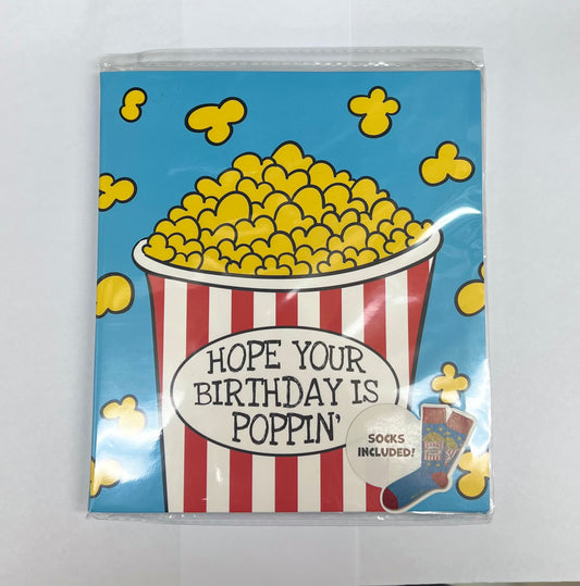 Popcorn Birthday Card