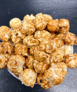 B2B Caramel popcorn with sweet cream and real butter coating.